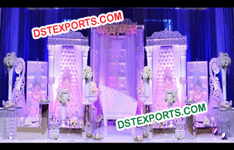 Beautifully English Theme Decorated  Wedding Stage