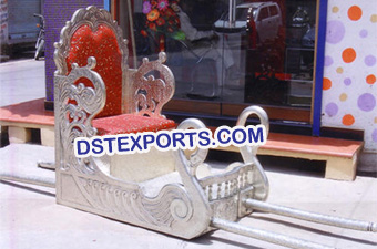 Wedding Silver Brass Metal Swan Doli