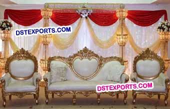 Royal Indian Wedding Stage Sofa Set