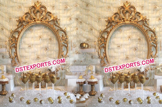 Indian Wedding Backdrop Oval Small Frame Panel
