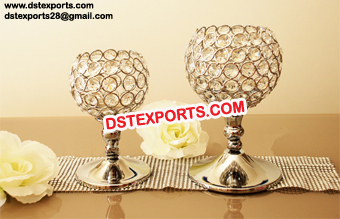 Crystal Tealight Candle Holders
