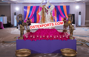 Hindu Shadi Entrance Radha Krishna Stage Decoratio
