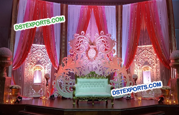 Jhrokha Panel Wedding Stage Backdrop