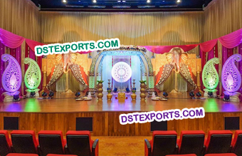 Wedding Decorative Elephant Trunk Pillars Stage