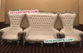 Bollywood Wedding Stylish Silver Sofa Set