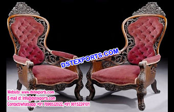 Royal Indian Wedding Bridal Chairs Set