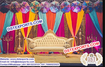 Wedding Stage Rajasthani Style Backdrop