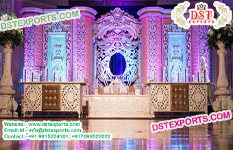 Exclusive Indo Canadian Wedding Stage Back Frames