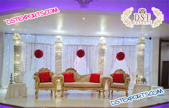 Crystal Wedding Stage Decorations