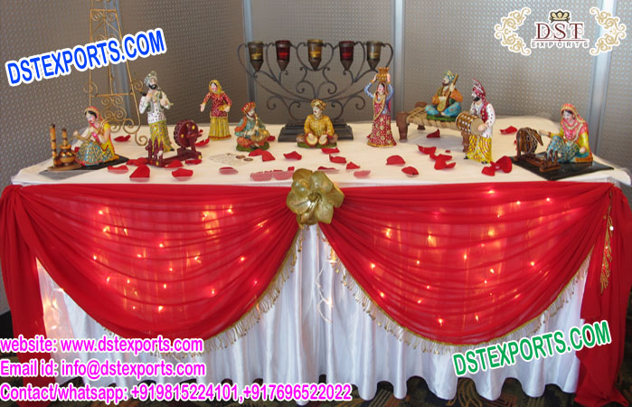 Punjabi Theme Fiber Statues Decorations