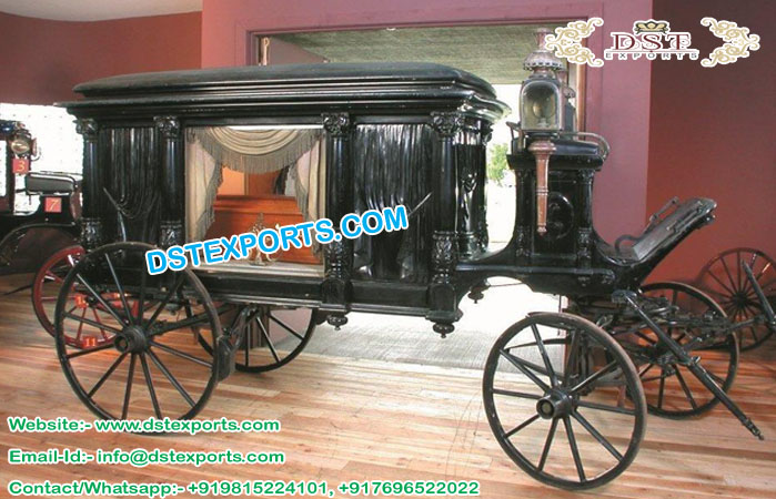 Black Funeral Horse Carriages Australia