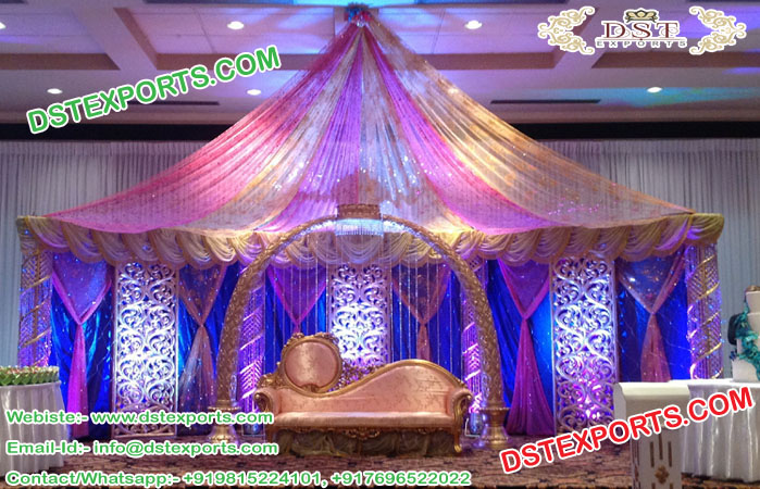 Muslim Wedding Nikah Stage Set