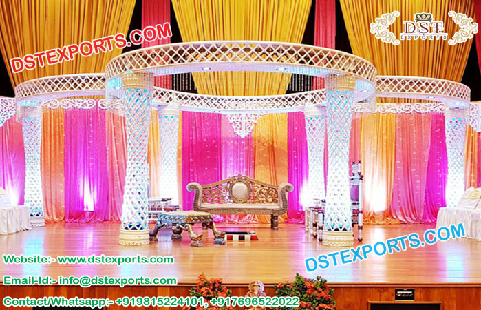 Swanky Look Wedding Crystal Mandap