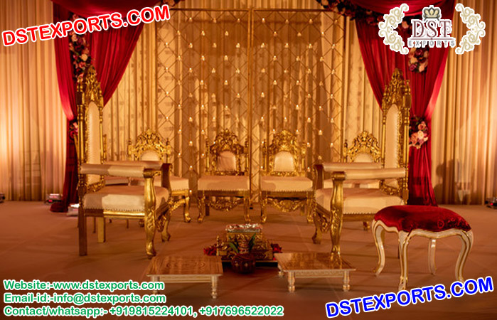 Hindu Wedding Mandap Ceremony Chairs