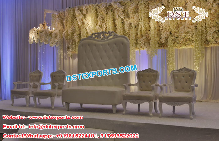 Majestic Wedding High Back Sofa Set