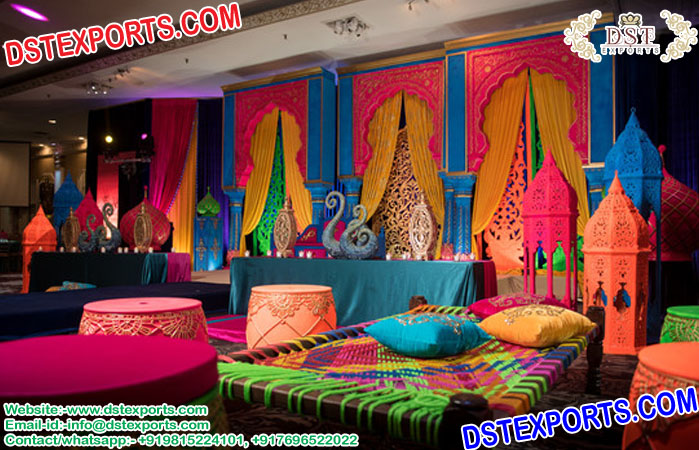 Punjabi Wedding Mehndi Night Decor