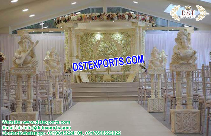 Wedding Double Pole Aisleway Pillars