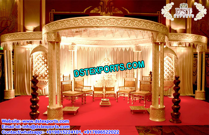 New Triple Pillar Wedding Mandap