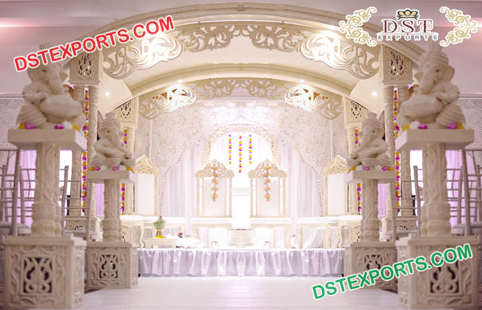 Exclusionary Marriage Wooden Mandap Set