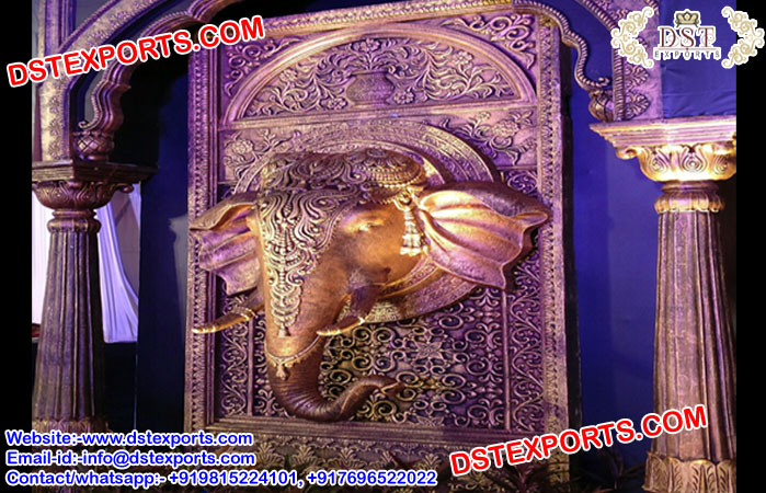 Wedding Entrance Fiber Elephant panel