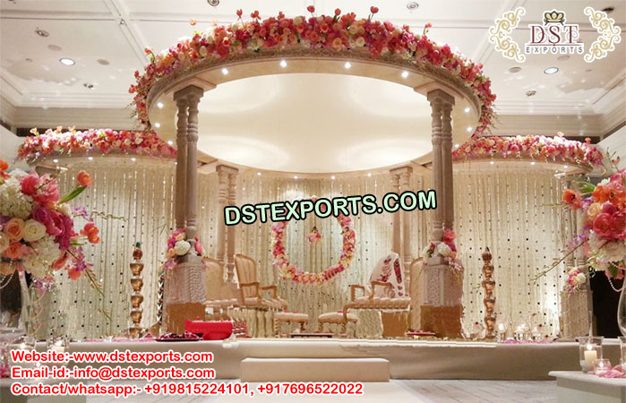 Gorgeous Double Pillar Wedding Mandap