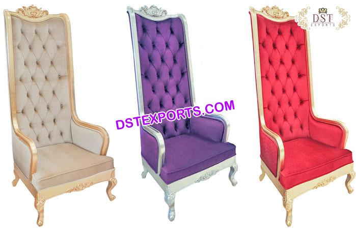 Stylish King Queen Throne Chairs