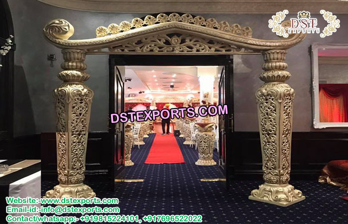 Wedding Mustache Mandap Welcome Gate