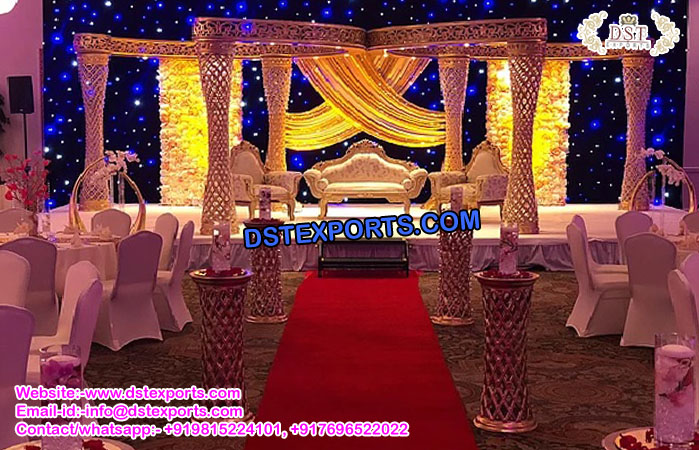 Glorious Crystal Wedding Mandap