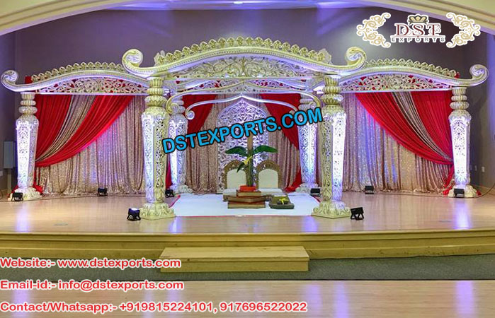 Indian Wedding Mustache Mandap Decor