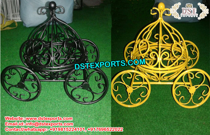 Small Pumpkin Carriage Wedding Centerpieces