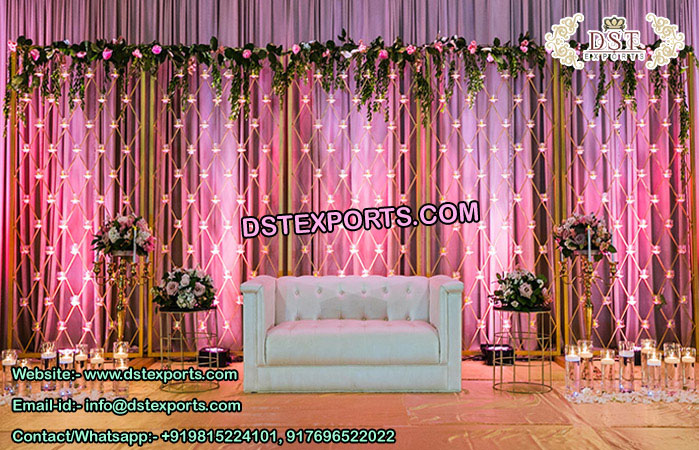 Prominent Candle Wall Stage Decoration