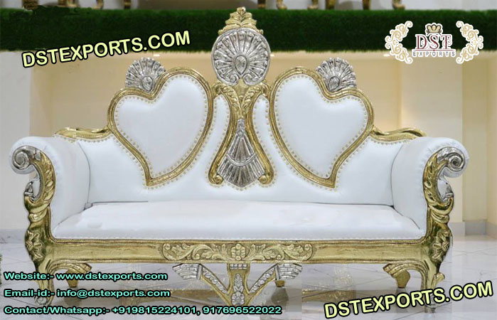 Deluxe Double Heart Wedding Couch