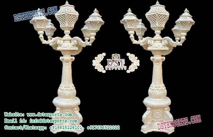 Moroccan Lamps Pillars Wedding Stage Decoration