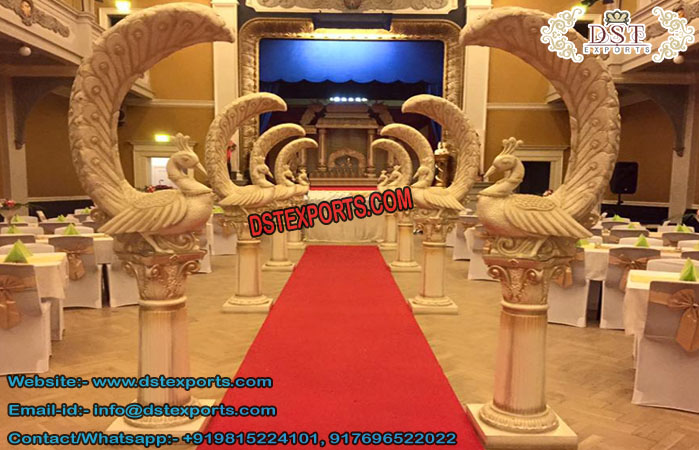 Peacock Style Walkway for Wedding Decoration