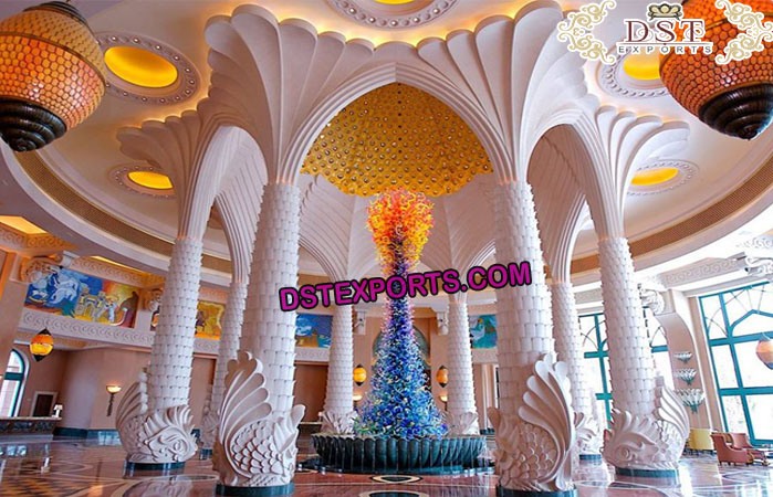 Exclusive Wedding Palm Tree Pillar Decoration