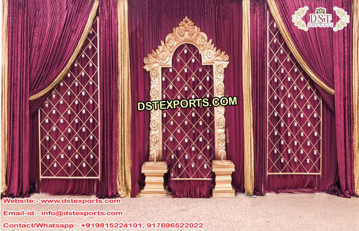 South Indian Wedding Candle Backwalls