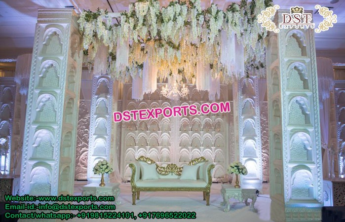 Traditional Wedding Fiber Candle Wall