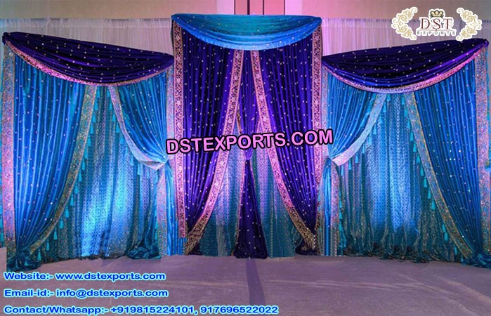 Indian Wedding Heavy Embrodried Backdrop