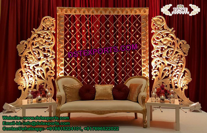 Candle Wall for Marriage Stage Decoration