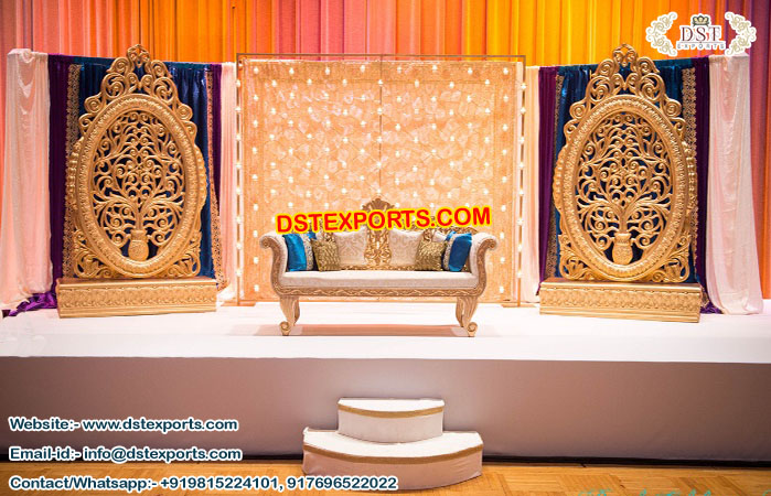 Glorious Wedding Stage Oval Panels
