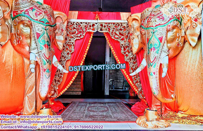 Wedding Entrance Fiber Elephant Panels