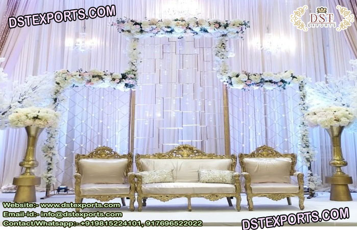 Glamorous Candle Wall Stage Decoration