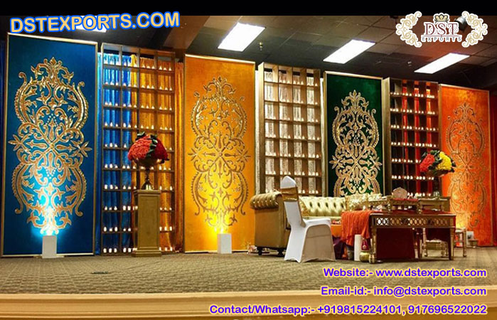 Beautiful Sangeet Event Backdrop Curtains