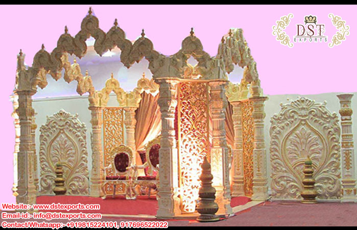 Traditional Temple Style Wedding Mandap