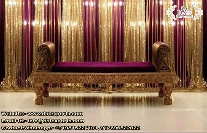 Stylish Mehndi Stage Backless Couch