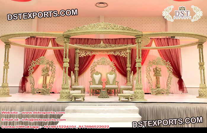 Exclusive Wooden Mandap For Royal Marriage