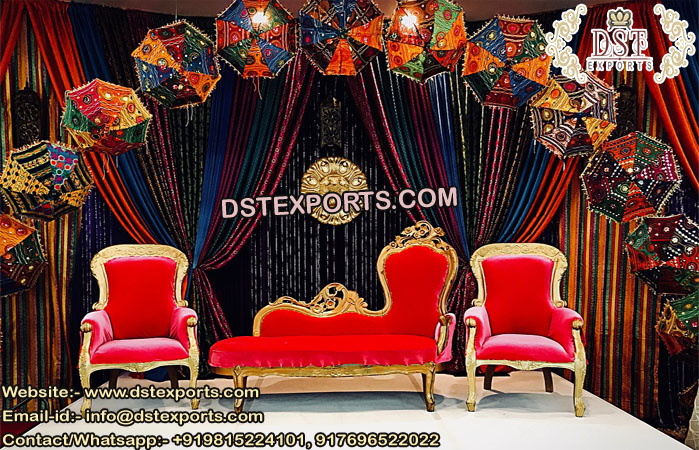 Punjabi Wedding Sangeet Stage Furniture