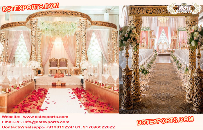 Traditional Wedding Golden Delizio Mandap