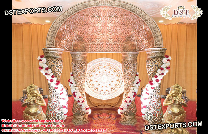 Indian Wedding Ceremonial Dom Mandap