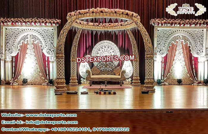 Classical Hindu Wedding Elephant Tusk Mandap